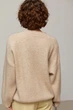 Подовжений в'язаний джемпер oversize колір бежевий розмір ONE SIZE FL_003576 - зображення 2