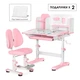 Комплект мебели Mealux BD-28 Panda Стол + стульчик + полка Pink (BD-28 PN) - изображение 3
