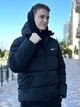 Мужская зимняя куртка теплая на пуху водостойкая пуховик дутая с капюшоном до -25℃ Без Бренда S Черная - изображение 2
