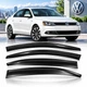 Дефлектори вікон ветровики Volkswagen Jetta VI 2010-2018 скотч SunPlex (SP-S-121) - зображення 1