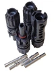 Конектор MC4 45A 1500V (2пары = 2папы+2мамы) IP68, Ø4-6мм, кебельный соединитель для солнечных панелей - изображение 2