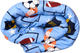 Пододеяльник Moon&Star Двуспальный 175 х 210 см Champion Blue Бязь Gold Люкс (MS-870001317) - изображение 3
