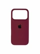 Чохол для iPhone 18 Pro силіконовий Soft-touch Silicone Case Full Size (AA) Burgundy - зображення 1
