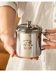 Детская бутылка для воды Onlycook 316L, чашка для завтрака с молоком, детская кружка с крышкой, дизайн «Панда», 350 мл - изображение 3