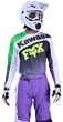 Джерси мотокроссовое Fox 180 Jersey Kawasaki фиолетовое, размер XXL - изображение 3