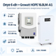Комплект автономного енергопостачання Deye 6 кВт SUN-6K-SG06LP1-EU-BM2 + Growatt HOPE 16.0LM-A1 16 кВт·год - зображення 1