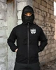 Чоловіча олимпійка Born Of War Eagle в стилі мілітарі зі стрейч-вельвету з капюшоном і блискавкою M - зображення 4