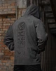 Чоловіча олімпійка Born Of War мілітарі сірий стрейч-вельвет тактична з капюшоном і блискавкою L - зображення 4