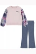 Комплект: брюки и джемпер Levi's 86-92(см) Розовый-Синий (157809) - изображение 1