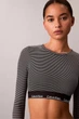 Топ с уплотнённой чашкой Calvin Klein 48(XL) Чёрный-полоска (158030) - изображение 6