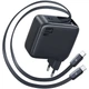 Быстрая зарядка для телефона Type-C / Сетевое зарядное устройство Baseus EnerCore CJ21 PD67W with retractable cables (3USB-C) (E0121D) (черный Cosmic Black) - изображение 1