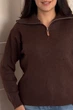Светр INEDIT 10638 Brown ONE SIZEшт. - изображение 3