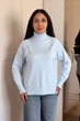 Светр INEDIT 10630 Light-Blue ONE SIZE - зображення 1