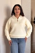 Светр INEDIT 10638 Latte ONE SIZEшт. - изображение 4
