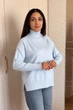 Светр INEDIT 10630 Light-Blue ONE SIZE - зображення 2