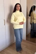 Светр INEDIT 10630 Yellow ONE SIZE - изображение 3