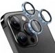 Защитное стекло на камеру Fiji Metal Lens для Apple iPhone 14 Pro Max для линз с металлической рамкой Light Blue - изображение 1