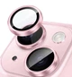 Защитное стекло на камеру Fiji Metal Lens для Apple iPhone 15 для линз с металлической рамкой Pink - изображение 1