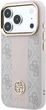 Etui na smartfon Guess 4G with Stripe Round and Classic Logos MagSafe do Apple iPhone 18 Pro / Apple iPhone 17 Pro Pink (3666339652623) - obraz 2