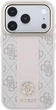 Etui na smartfon Guess 4G with Stripe Round and Classic Logos MagSafe do Apple iPhone 18 Pro / Apple iPhone 17 Pro Pink (3666339652623) - obraz 3