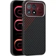 Защитный чехол ABEEL Carbon Fiber Case (FP) для Xiaomi Poco F9 Pro - Black / Red - изображение 1