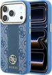 Etui na smartfon Guess 4G with Stripe Round and Classic Logos MagSafe do Apple iPhone 18 Pro Max / Apple iPhone 17 Pro Max Niebieskie (3666339652593) - obraz 1