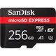 Карта пам'яті SanDisk 256GB microSDXC class 10 UHS-I U3 A1 Express (SDSQXFN-256G-GN4NN) - зображення 1