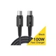 Дата кабель USB-C to USB-C 0.5m 100W black Essager (EXCTT1-CGB01) - изображение 2