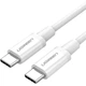 Дата кабель USB-C to USB-C 0.5m 3A 60W US264 white Ugreen (60517) - зображення 1