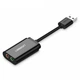 Звукова карта USB AUX jack, 2*TRS (Mic + Ear) ALC4042 Ugreen Чорна US205 (30724) - изображение 3