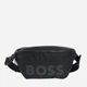 Сумка на пояс бананка мужская тканевая Hugo Boss 600373837 Синяя (1159844516) - изображение 1