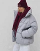 Пуховик жіночий X-Woyz LS-8946-4 60207 M сірий - изображение 6