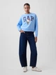 Свитшот на флисе женский GAP 895222578 S Голубой (1162032607) - изображение 3