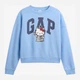Свитшот на флисе женский GAP 895222578 XL Голубой (1162454895) - изображение 5
