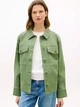 Куртка-рубашка демисезонная женская Tommy Hilfiger 222610435 S Зеленая (1162570381) - изображение 3