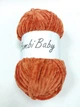 Плюшева пряжа Bambi Babi 024 помаранчевий, рудий велюр 100 г/110 м - изображение 2