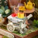Мини-интерьерная модель ручной работы Robotime Полуденное чаепитие в саду (DS038) - изображение 7