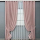 Комплект готових штор VR-Textil Шеніл однотонний № 2085ш Рожевий 150х270 см 2 шт (33-1316) - зображення 2