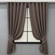 Комплект коротких штор VR-Textil Bagema Rvs № 2070ш Кавовий 130х170 см 2 шт (35-0452) - зображення 1