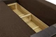 Диван Миллениум 235×98 см, коричневый с бежевым. - изображение 9