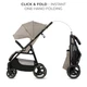 Прогулочная коляска Kinderkraft Trig 3 Stone Beige (KSTRIG03BEG0000) - изображение 4