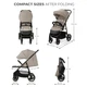 Прогулочная коляска Kinderkraft Trig 3 Stone Beige (KSTRIG03BEG0000) - изображение 5