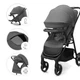 Прогулочная коляска Kinderkraft Trig 3 Tray Grey (KSTRIG03GRY000T) - изображение 9