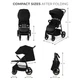 Прогулочная коляска Kinderkraft Trig 3 Onyx Black (KSTRIG03BLK0000) - изображение 4