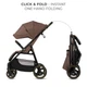 Прогулянкова коляска Kinderkraft Trig 3 Brown (KSTRIG03BRW0000) - зображення 4