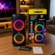 Портативная акустическая система ZXX с Bluetooth 100 Вт, 2 динамика 6.5", RGB-подсветка, FM-радио, караоке с микрофоном, USB/TF/AUX, TWS (4O55-XXZ) - изображение 1