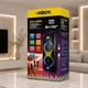 Портативная караоке колонка ZXX 2x10" 100 Вт с микрофонами Bluetooth TWS FM RGB LED AUX USB Черная (О8SS) - изображение 3