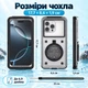 Водонепроницаемый чехол для смартфона до 6,9″ IPX8 с окном для камеры и ремешком - изображение 4