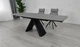 Стол GREYSON Ceramic раскладной 160(240)х90 см керамика серый мат черный металл - изображение 8