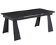 Стол Arnold Ceramic 180(240)х90 см Wic dark grey черный каркас - изображение 1